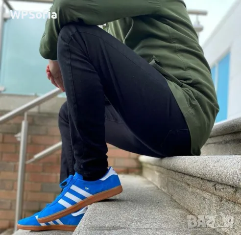 Adidas Originals Bleu Оригинални Маратонки 42 EU / 8 UK Синьо, снимка 4 - Маратонки - 48263348