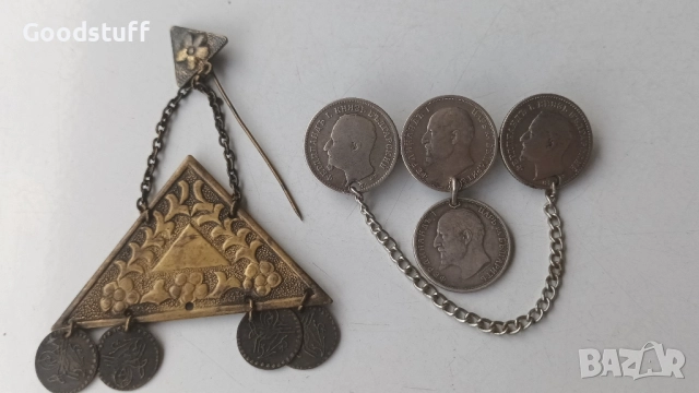 Сребро, монети, царска брошка, 1913 г., Фердинанд , снимка 8 - Антикварни и старинни предмети - 52549141
