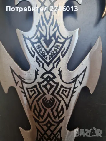 Голям рицарски меч, снимка 3 - Декорация за дома - 49980410