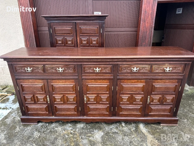 Голям дървен бюфет / шкаф – класически стил, снимка 6 - Бюфети - 53958915