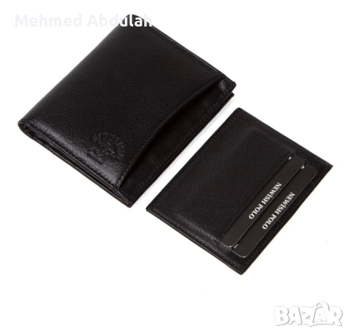 Мъжки портфейл с естествена кожа, снимка 7 - Портфейли, портмонета - 52512485