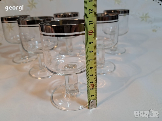 немски чаши с платинен пръстен 28/5, снимка 8 - Чаши - 51953321