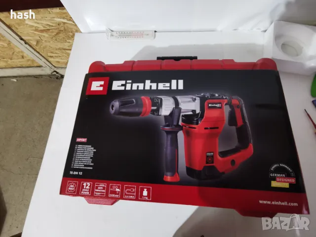 Електрически къртач Einhell TE-DH 12, 1050 W, SDS-Max, 12 J, с куфар, снимка 1 - Бормашини - 48581335