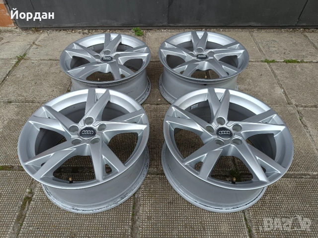 ОРИГИНАЛНИ джанти 17 ' цола 5x112 АУДИ / AUDI Volkswagen Skoda ET38 7,5J 66.6, снимка 2 - Гуми и джанти - 54207667