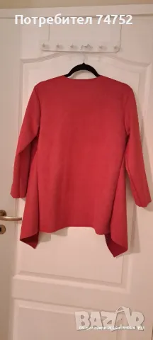 Червено сако/жилетка , снимка 3 - Жилетки - 49776724