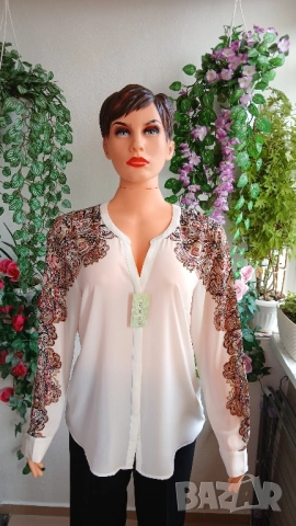 Дамски луксозни блузи с дълги ръкави., снимка 10 - Блузи с дълъг ръкав и пуловери - 51897323