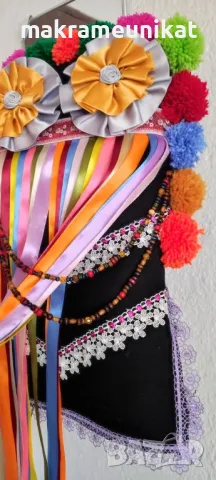 Кукерска маска, капашон, гугла, Новодел, Сурва, Кукерландия, маскарад, фестивал, събор, декорация , снимка 13 - Декорация за дома - 44190652