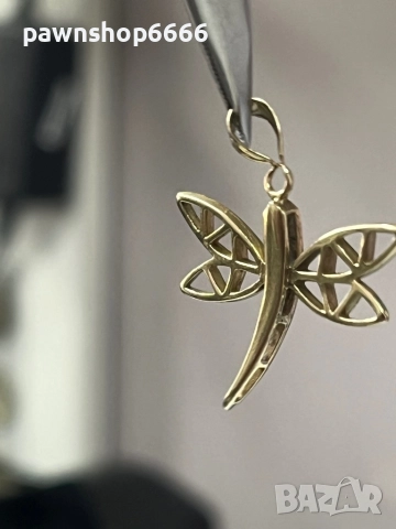 Златна висулка 14 карата, снимка 5 - Колиета, медальони, синджири - 52910959