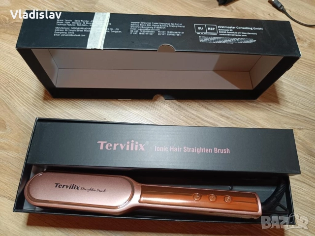 Четка за изправяне Terviiix, снимка 2 - Аксесоари за коса - 52459071