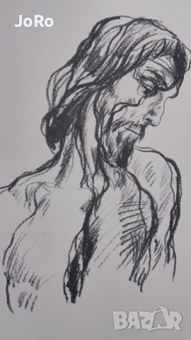 Проф. Светлин Русев "Исус Христос" оригинална литография  , снимка 5 - Картини - 53853843