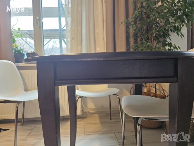 Разтегателна дървена маса , снимка 6 - Маси - 52697390