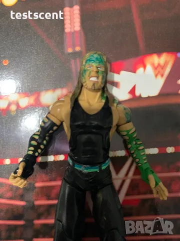 Екшън фигура WWE Jeff Hardy Deluxe Aggression Custom Green Джеф Харди Делюкс играчка, снимка 8 - Фигурки - 48361523