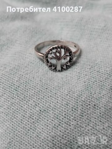 Сребърен пръстен , снимка 1 - Пръстени - 46159013