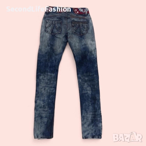 Дамски дънки Desigual Slim Fit с бродирана талия, размер 36, снимка 2 - Дънки - 52266449
