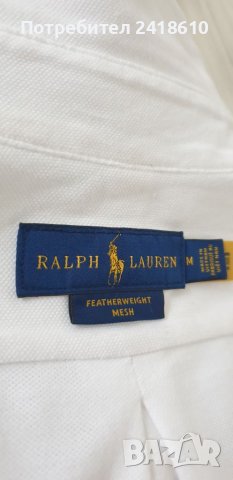 POLO Ralph Lauren FeatherWeight Mesh Pique Cotton Mens Size M НОВО!ОРИГИНАЛ! Мъжка Риза!, снимка 13 - Ризи - 46010234