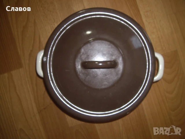 Нова емайлирана тенджера 5 л 20 см, снимка 3 - Съдове за готвене - 51396684