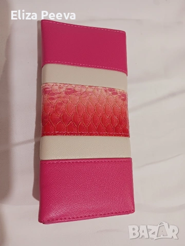 Портфейл в розово и екрю, снимка 3 - Портфейли, портмонета - 53156730