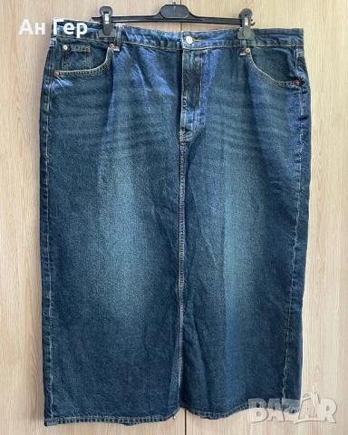Пола деним H&M XXL, снимка 2 - Поли - 53795303
