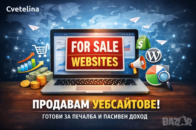 Продавам разработени и готови за печалба уебсайтове