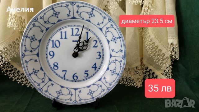 Порцеланов часовник , снимка 1 - Стенни часовници - 46742876