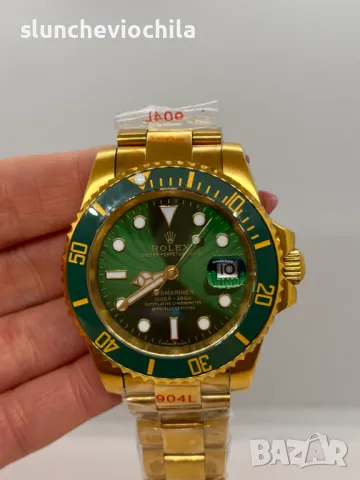 Premium Submariner Gold-Green, снимка 4 - Мъжки - 47230712