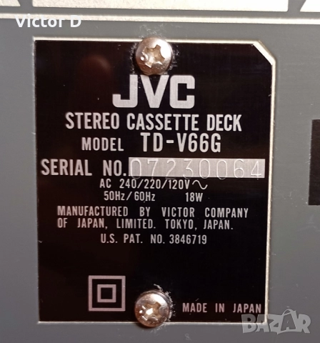 JVC TD-V66 - Триглав касетен дек, снимка 15 - Декове - 52802216