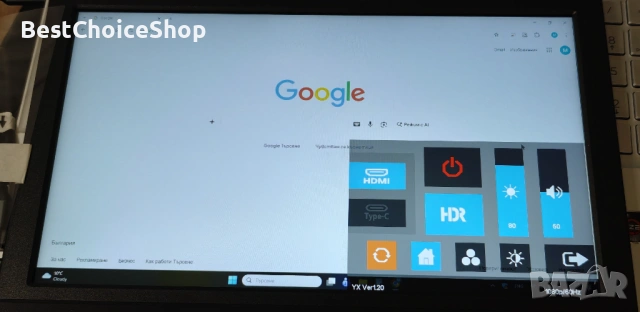 Thinlerain 11.6 инчов преносим портативен HDMI монитор 1366 x 768 LED, снимка 4 - Монитори - 54214506
