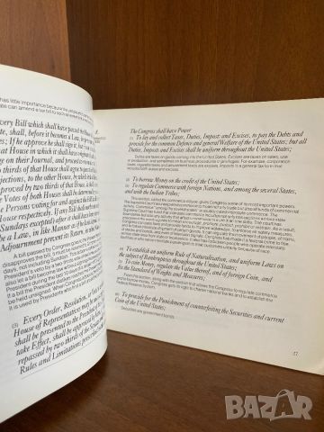 Конституция на САЩ, изд. по случай 200 год. от създаването на САЩ, снимка 5 - Специализирана литература - 46508732