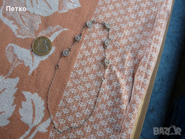 Старо сребърно колие, снимка 2 - Антикварни и старинни предмети - 53132414