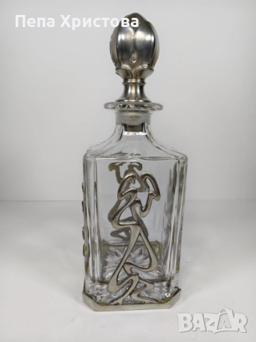 Гарафа за yиски от белгийски оловен кристал, снимка 5 - Аксесоари за кухня - 52258411