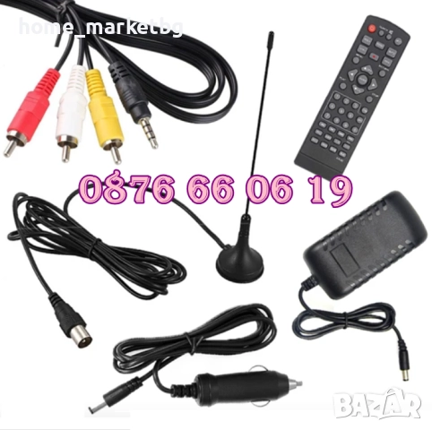 Преносим телевизор 14 инча, портативен цифров телевизор 14" 12v / 220v, снимка 4 - Телевизори - 52545788