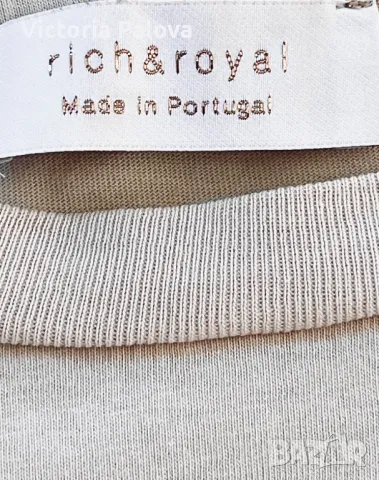 Тениска RICH & ROYAL  органик памук, снимка 11 - Тениски - 50327172