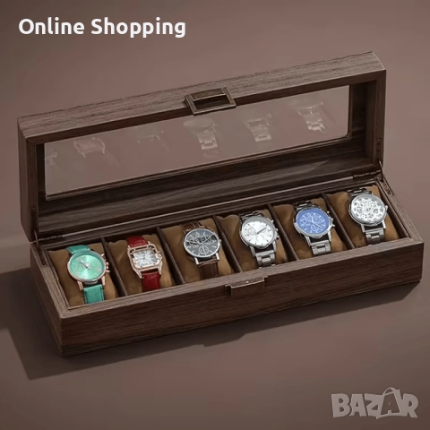 Луксозна дървена кутия за 3, 6, 10 или 12 броя часовници, снимка 4 - Други - 52879947