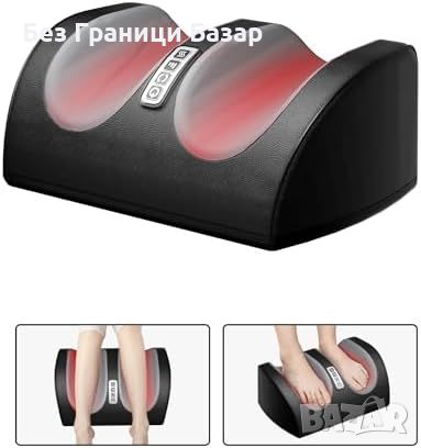 Нов Шиацу масажор за крака с нагряване и таймер, топлинна терапия масаж, снимка 1