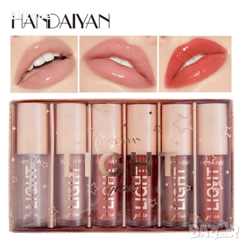 Комплект от 6 броя гланц за устни с цвят, снимка 12 - Други - 52832039