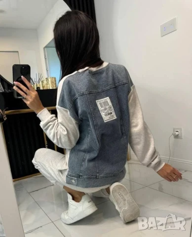 дамски екип с памук и деним 