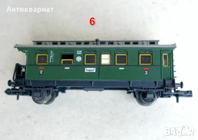 Товарни и пътнически вагони N (1:160) - от 5 до 8, снимка 9 - Колекции - 49361870