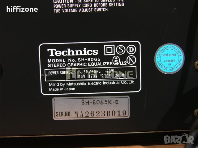 ЕКВАЛАЙЗЕР  Technics sh-8065 /1 , снимка 8 - Еквалайзери - 46270957