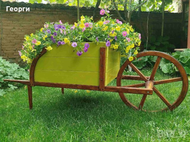 Прекрасна градинска количка за декорация - Вдъхнете нов живот на вашата градина!, снимка 11 - Други - 46474586