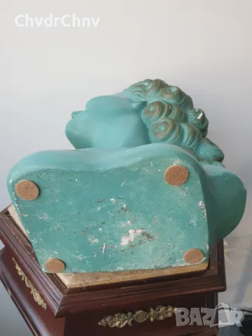 ARNOVA 441 статуя 40см/Арт Деко стара френска керамична фигура/манекен-бюст на жена, снимка 8 - Статуетки - 50224144