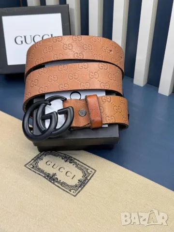 колани от естествена кожа в кутия gucci, снимка 7 - Колани - 50406184