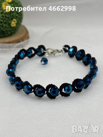 Ръчно изработени гривни Фриволите техника Цветове по избор, снимка 11 - Гривни - 52569818