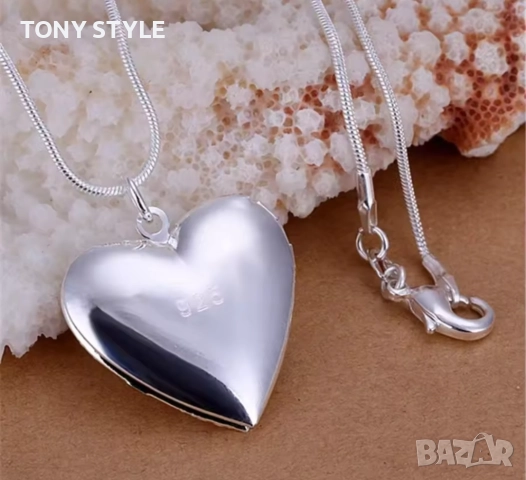 Ново Сребърно Дамско Колие , снимка 2 - Колиета, медальони, синджири - 51661082