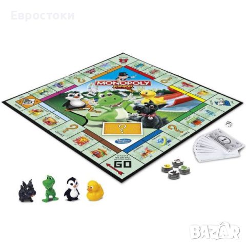 Настолна игра Hasbro Monopoly Junior A6984. На немски език, снимка 3 - Настолни игри - 45581799