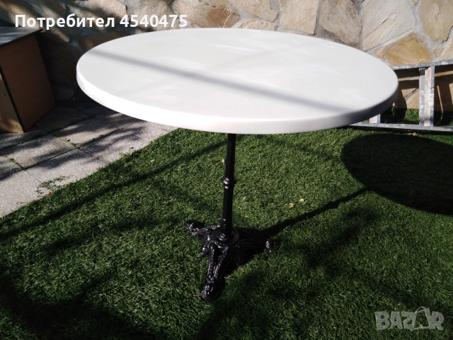 Маса с чугунена стойка , снимка 3 - Декорация за дома - 51114864