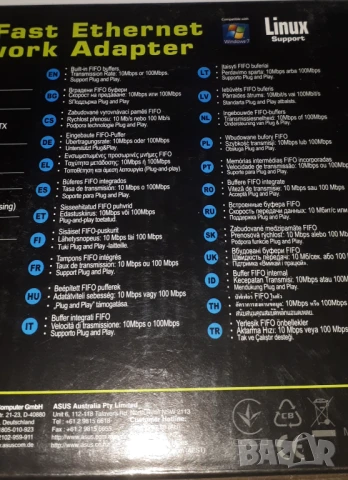 Мрежова карта ASUS Fast Ethernet NX1001 PCI Adapter, снимка 6 - Други - 51140438