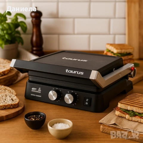 Грил 2в1 Taurus Bistro Gourmet, снимка 2 - Скари - 51536234