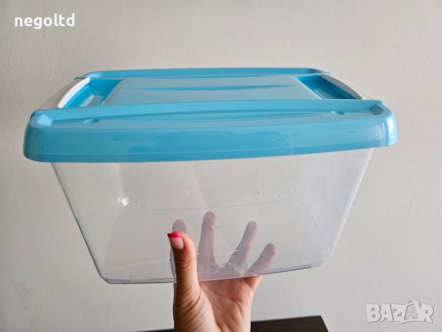 Пластмасова прозрачна кутия с капак 5 и 9 литра ❤ Кутия за лего/Кутия за играчки/Кутия за пъзели, снимка 8 - Други - 46387254