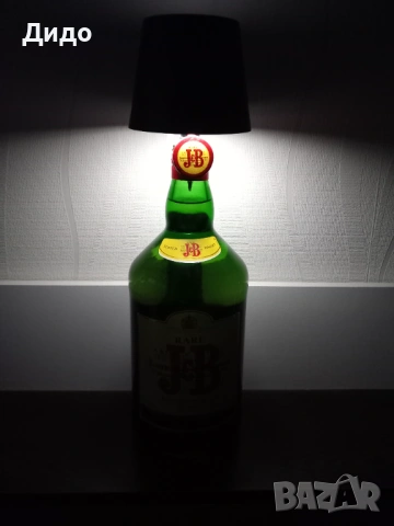 Сензорна LED лампа /черна/ за бутилка с акумулаторна батерия, снимка 5 - Лед осветление - 53777746