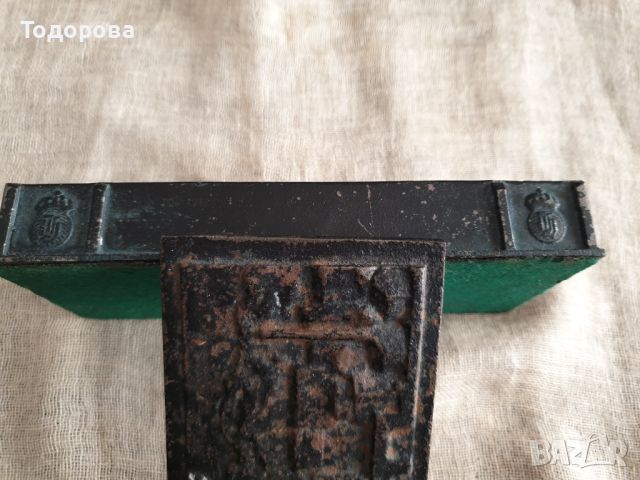 Стара метална чугунунена релефна лята  кутия, снимка 5 - Антикварни и старинни предмети - 45495067
